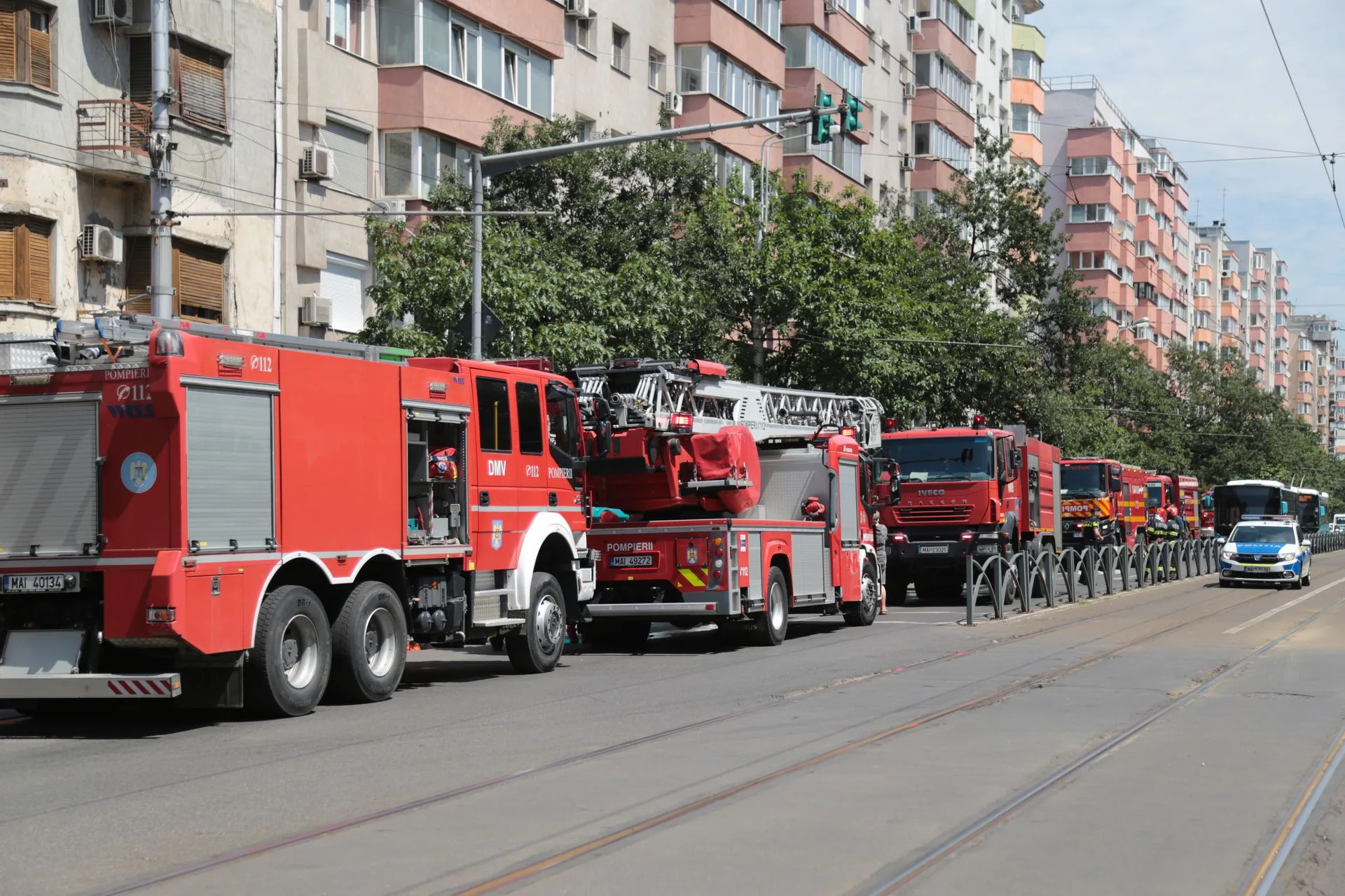 Pantelimon, str. Ion Creangă: anexă cuprinsă de flăcări, fără victime