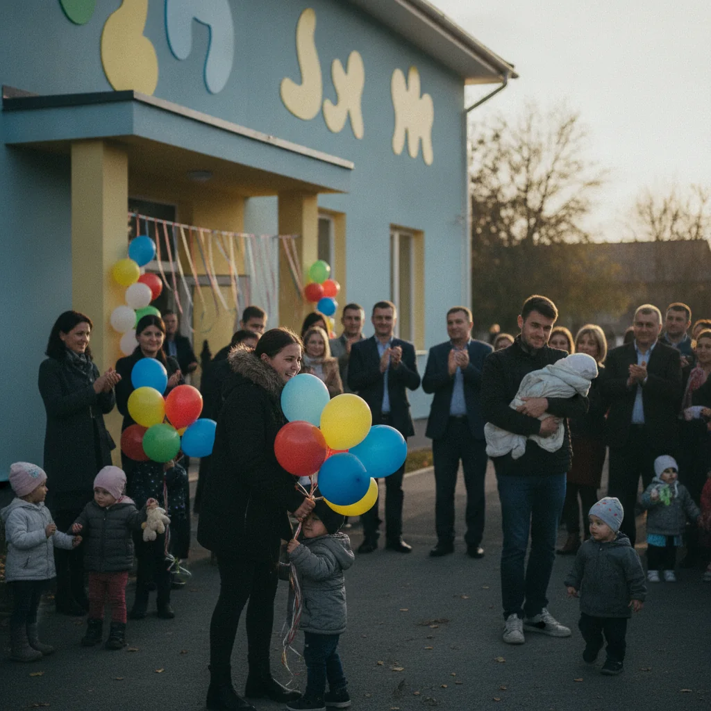 Prima creșă publică din Berceni a fost deschisă pe strada Fabrica de Mobilă